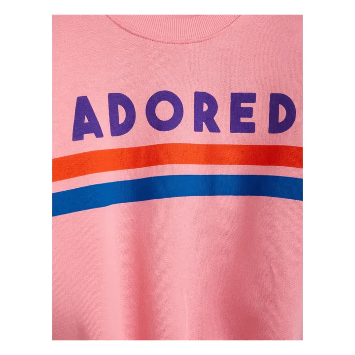 Mini Rodini Sweat Coton Bio Adored | Rose