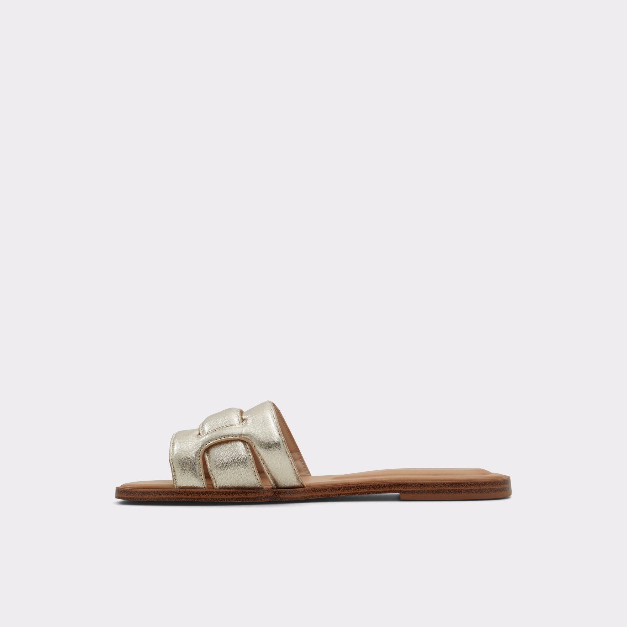 Elenaa Champagne Women Flat Sandals