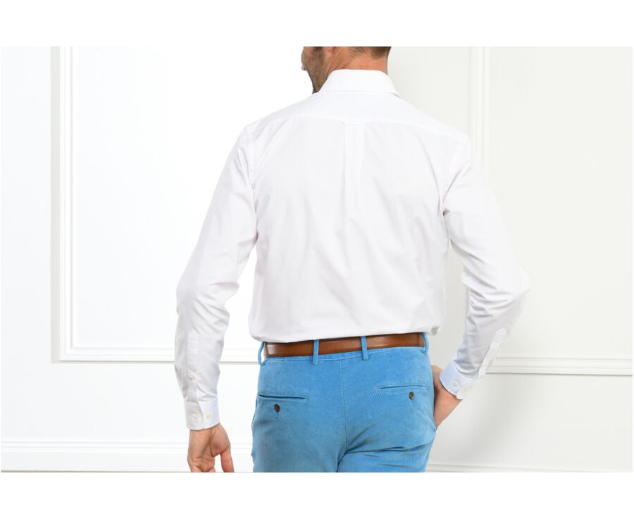 Chemise blanche coton - Col américain - TOMMY