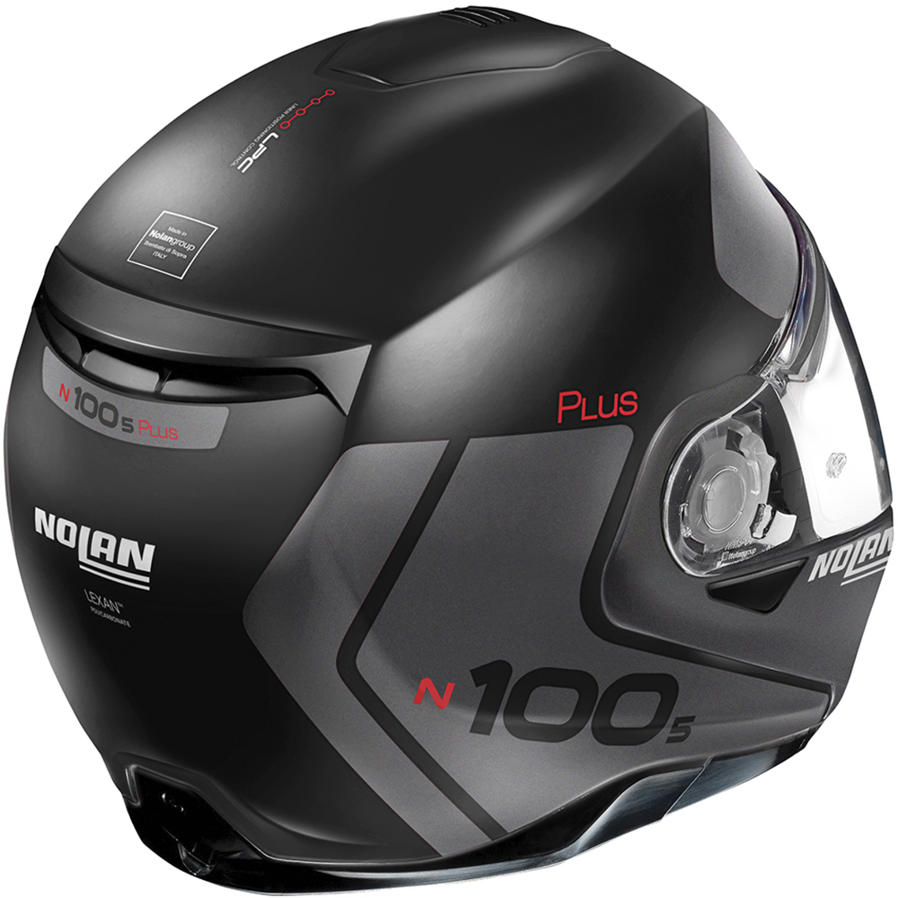 Nolan - Casque N100-5 Plus Distinctive N-Com Noir Mat / Gris