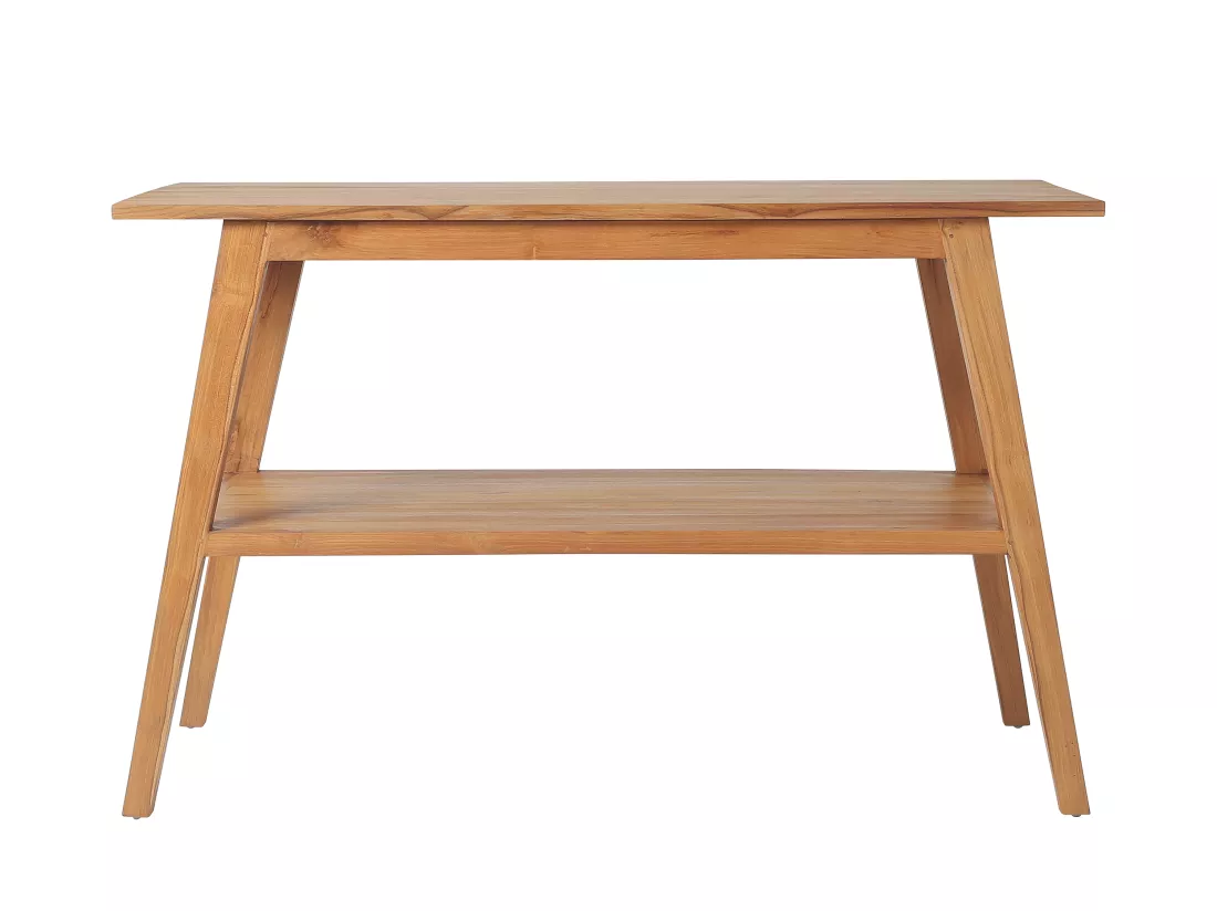 Meuble de salle de bain en teck avec double vasque - 120 cm - BOBOTSARI