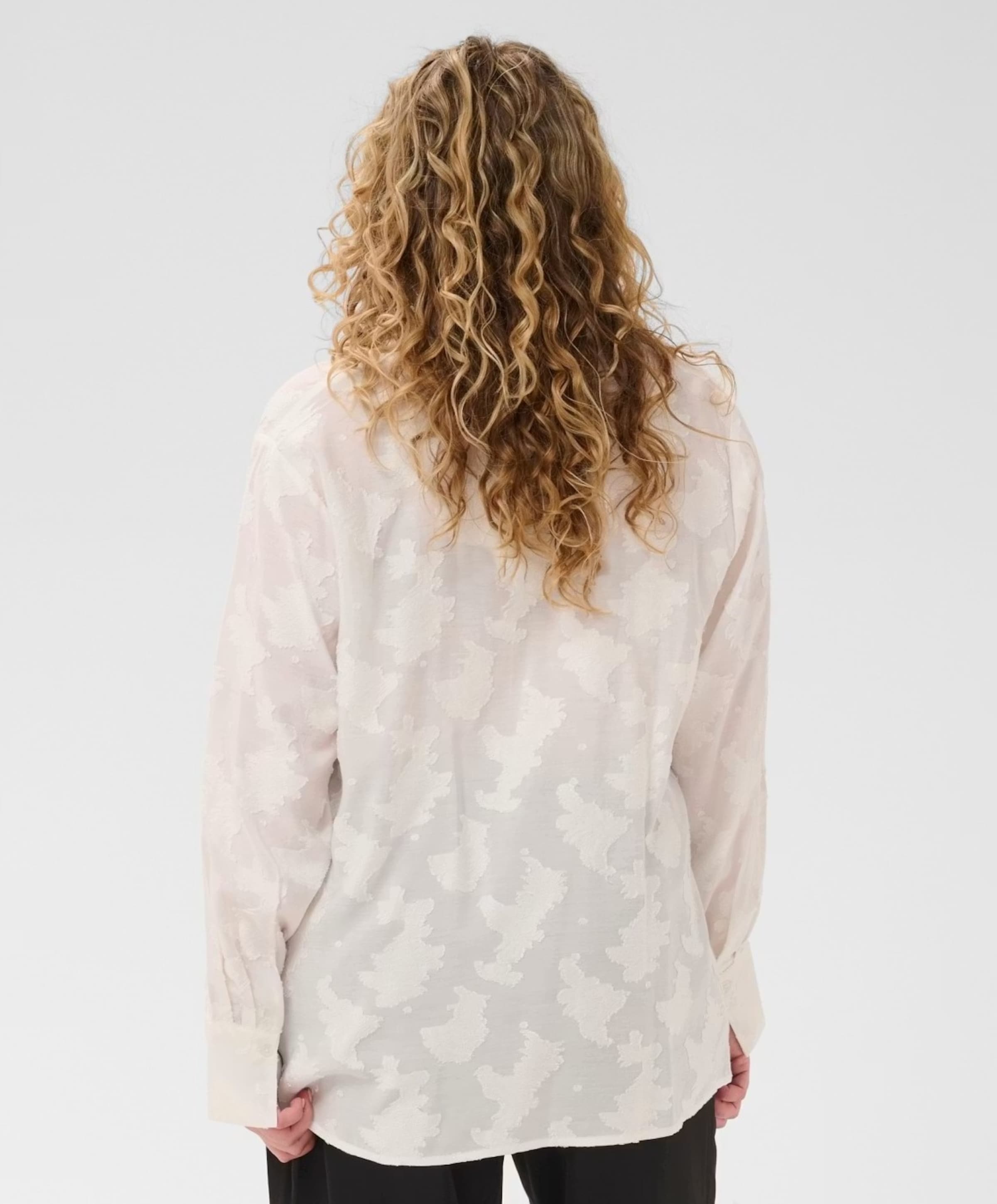 KAFFE Curve Dames blouse ecru