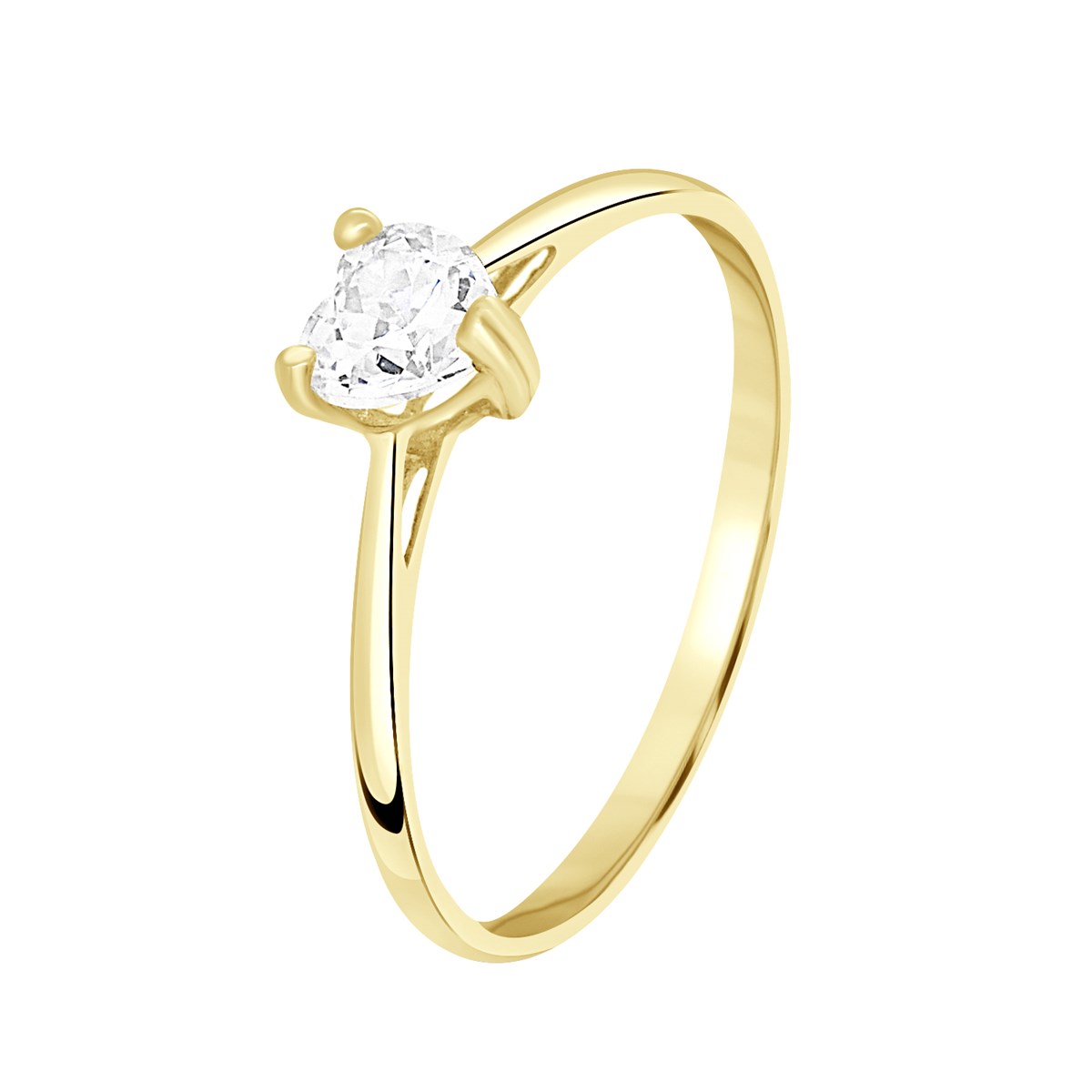 Bague Solitaire serti d'un Oxyde de Zirconium 