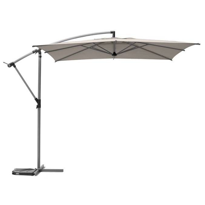 Parasol déporté carré MANOA Taupe