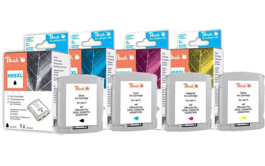 Tintenset HP Nr. 88XL BK, C, M, YTinten-Set