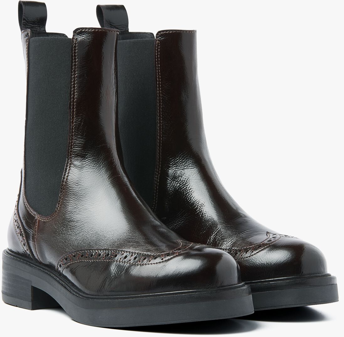 bruine via vai enkelboots lucia gina