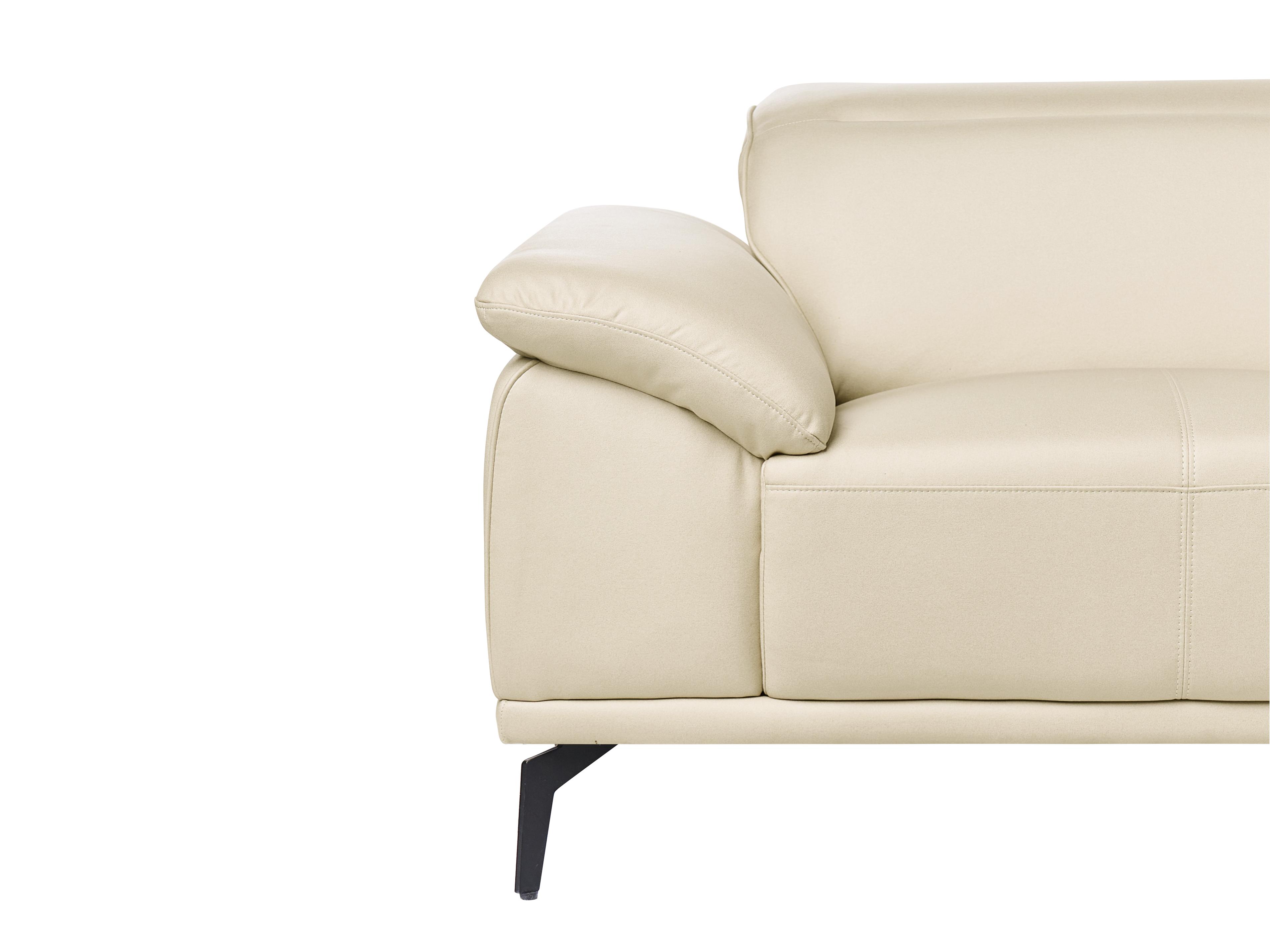 Bank 2-zits VEJEN Kunstleer Beige