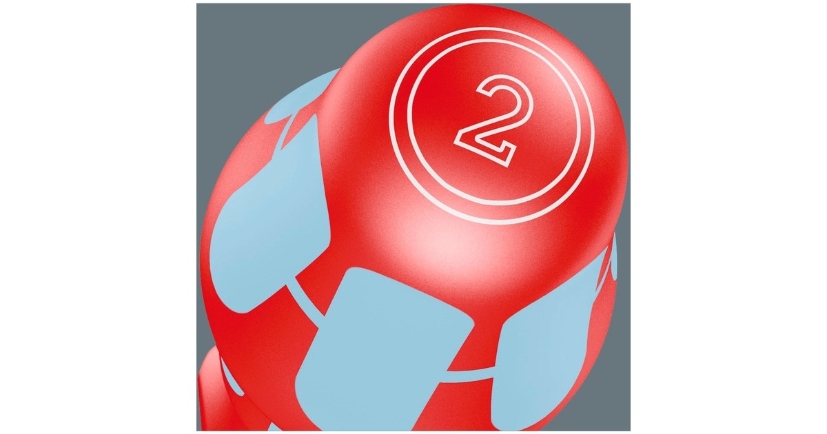 Wera3160 i/7 Schroevendraaierset Kraftform Plus, roestvrij staal + rek  (Rood/blauw, 7-delig)