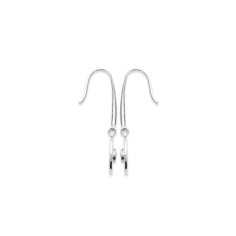 Boucles d'oreilles KENZA bohèmes plaqué or ou argent ornées d'une pierre bleue - Bijoux Privés Discovery