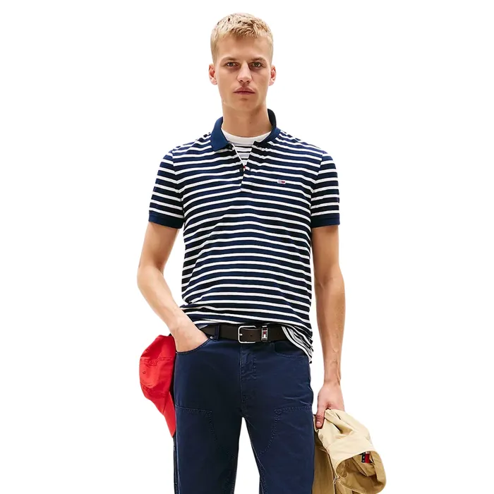 Tommy Hilfiger Slim Placket Flag Polo Heren