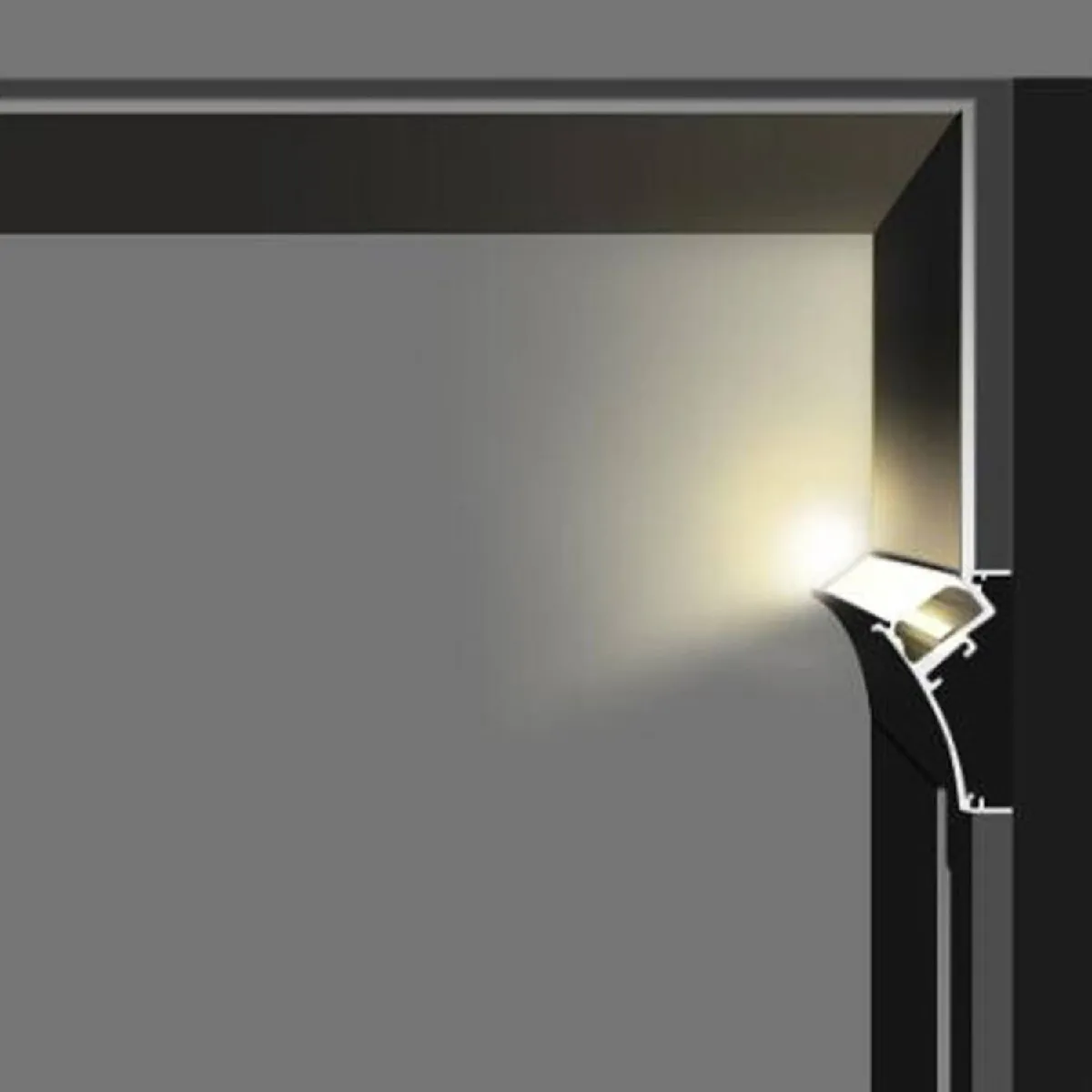 Ledkia Profilé Aluminium Encastrable Continu