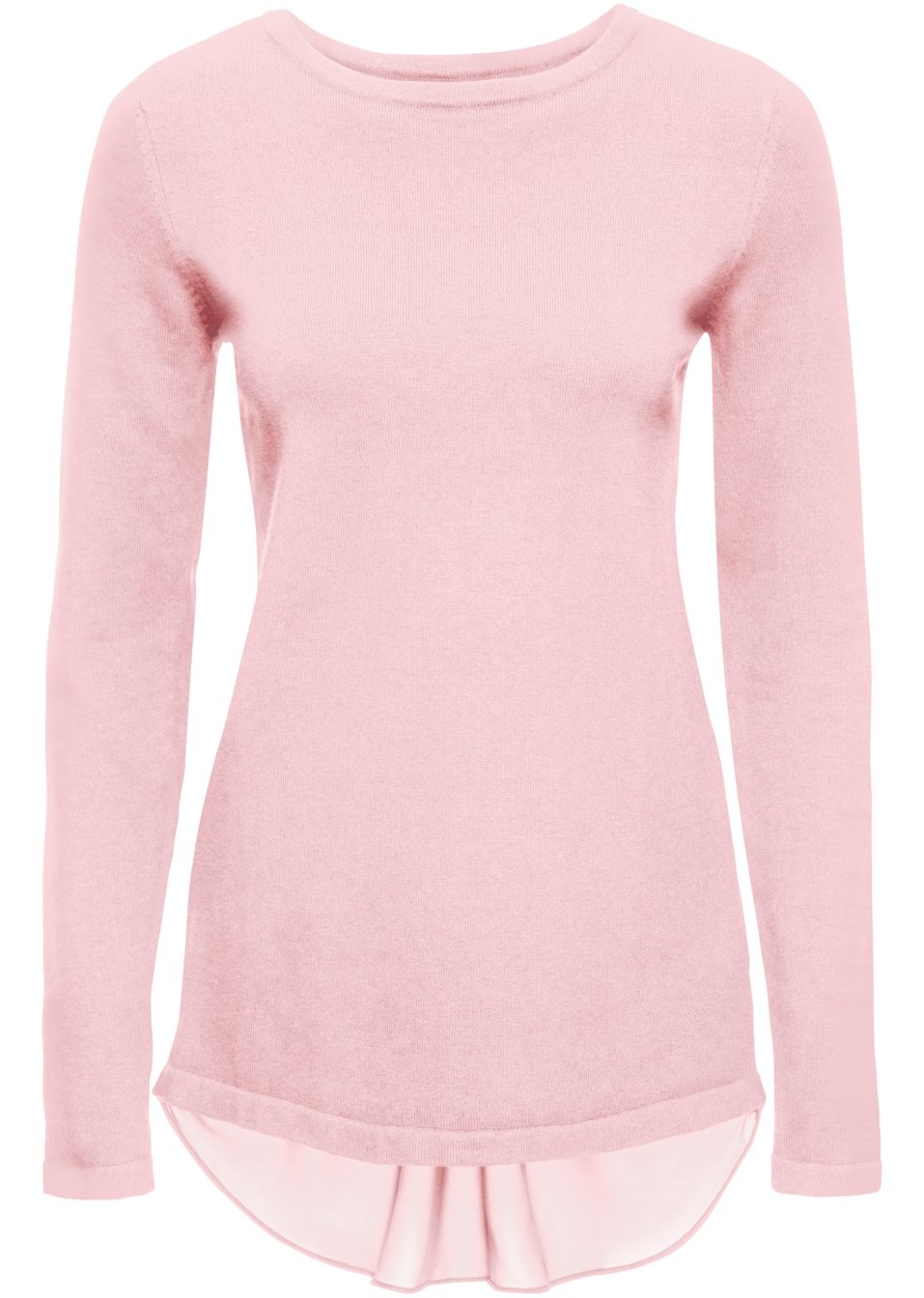 Pull à empiècement chemisier