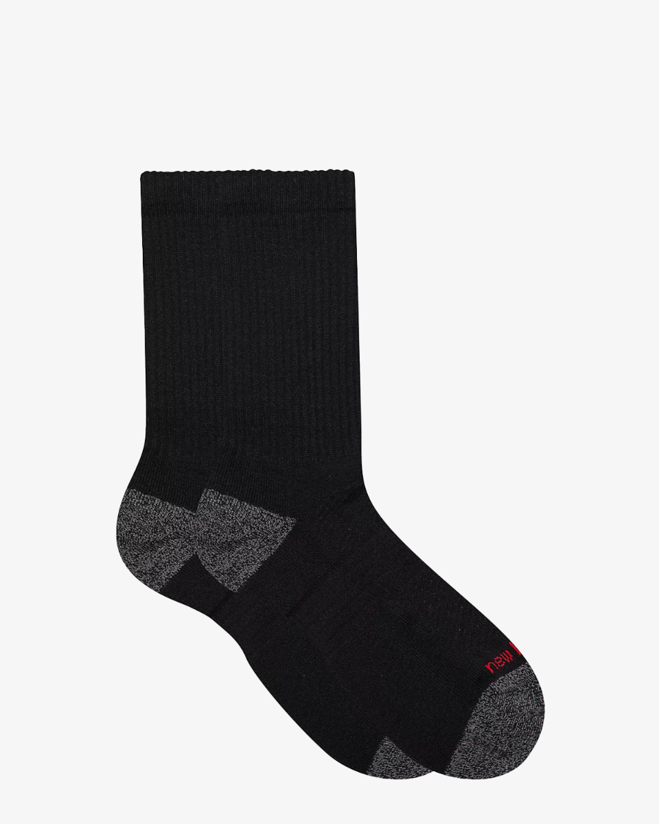 New Balance Active NB Premium Crew Socks 2 Pack Zwart Sokken