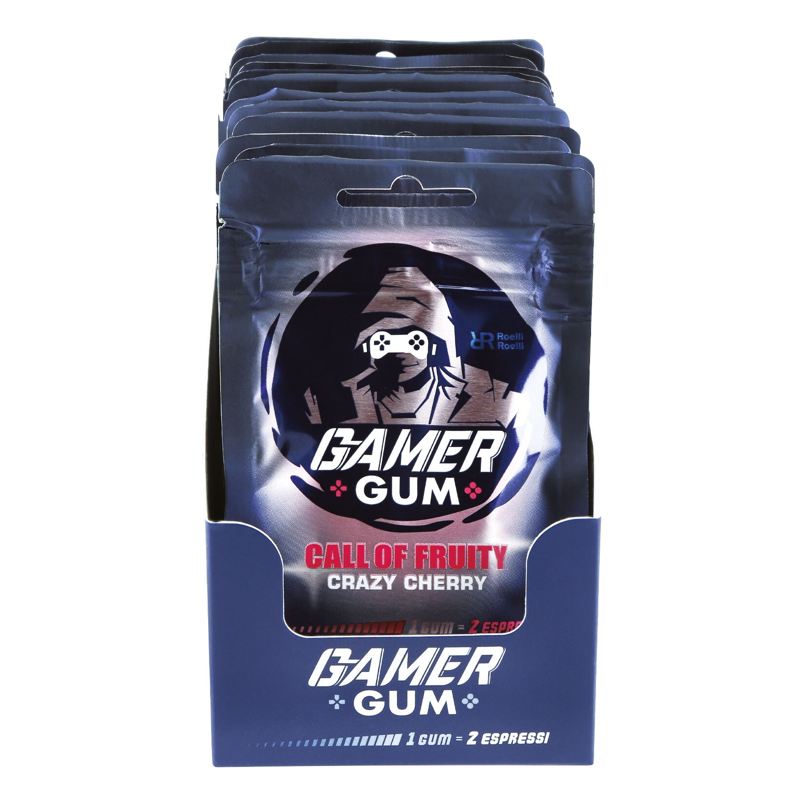 Gamer Gum Call of Fruity Crazy Cherry 24 g, 12er Pack