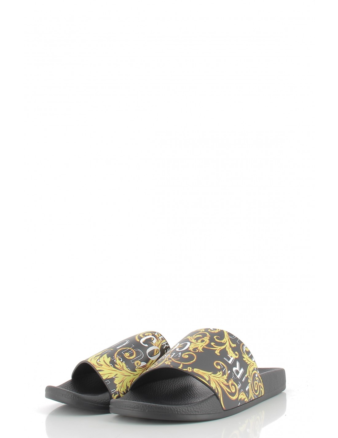 versace Claquettes homme slide noir
