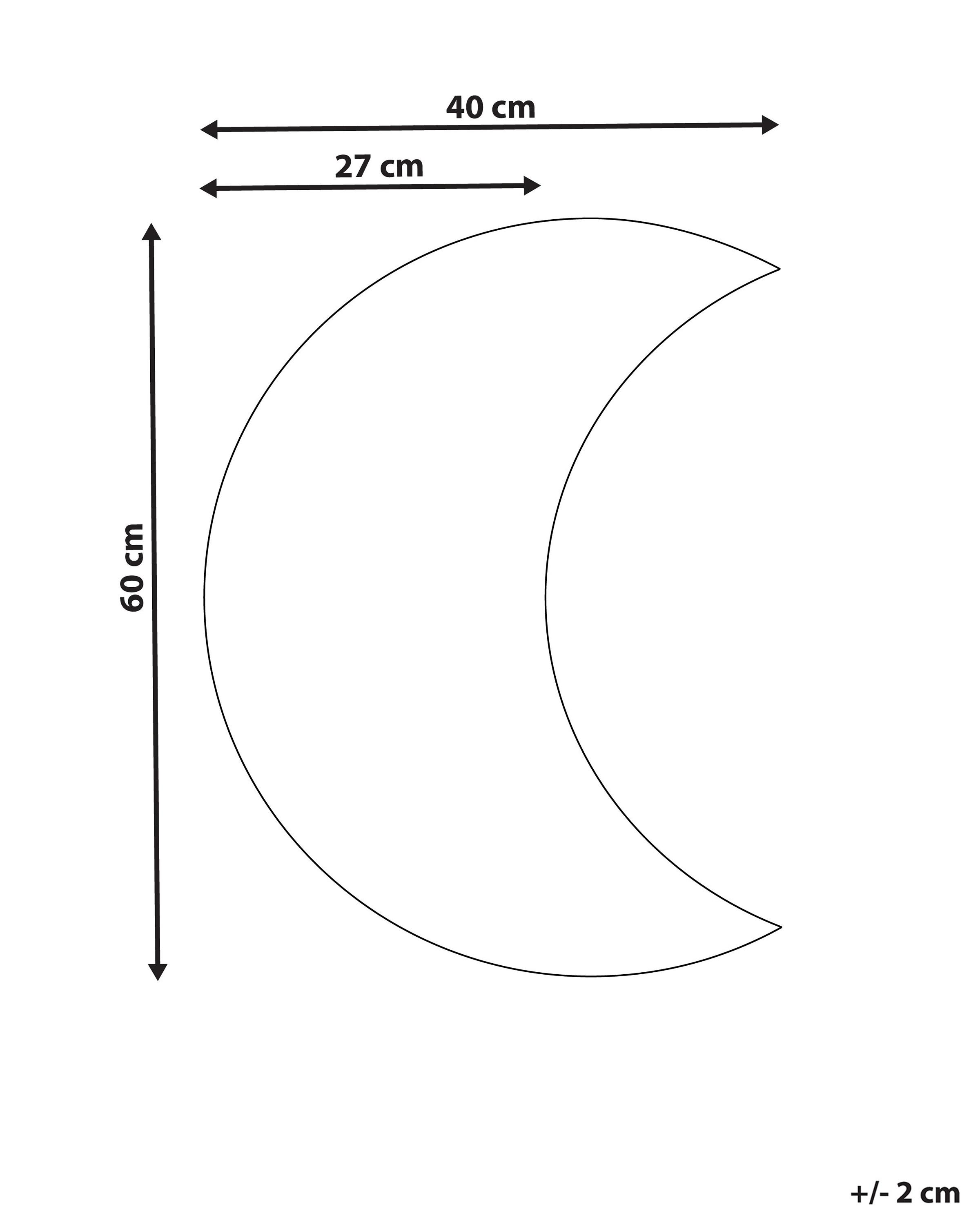 Wandspiegel PESMES 40 cm 60 cm Zilver