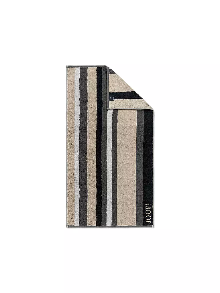 JOOP Handtuch VIBE STREIFEN 50x100cm Stein grau