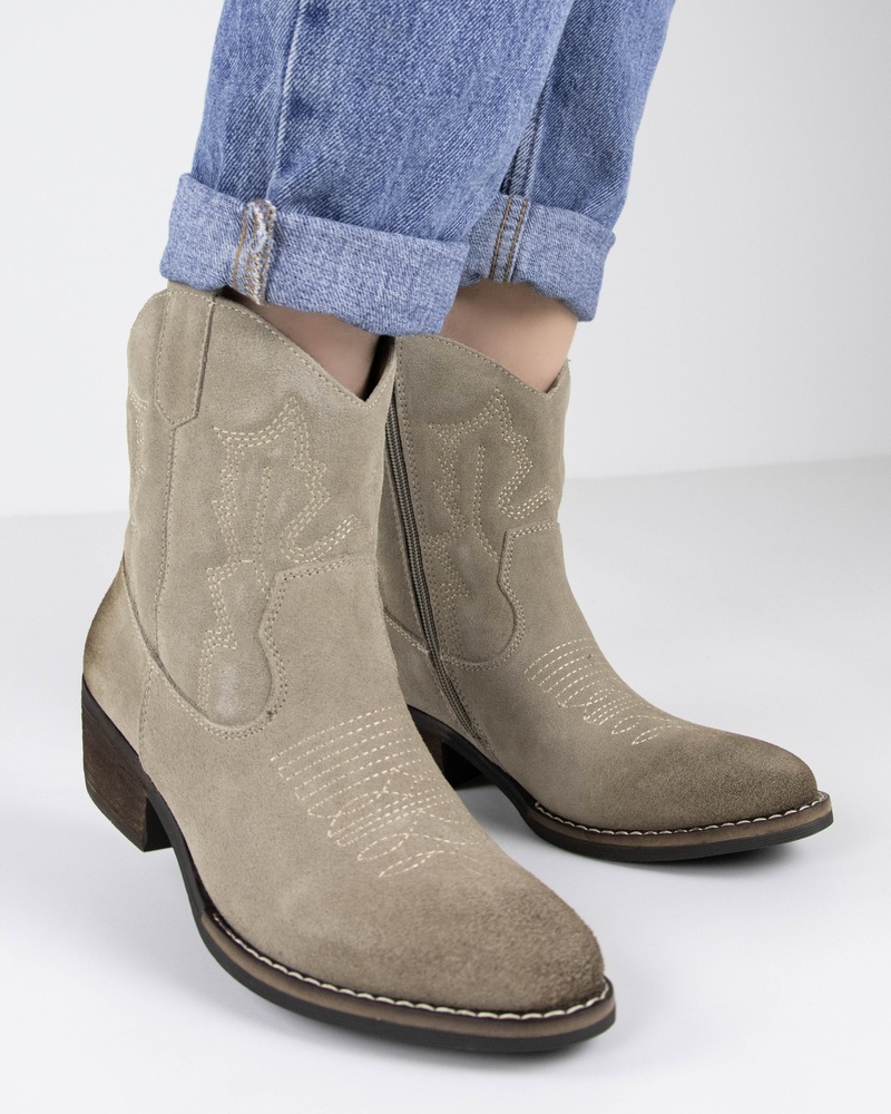 Nelson Enkellaarsjes  - beige