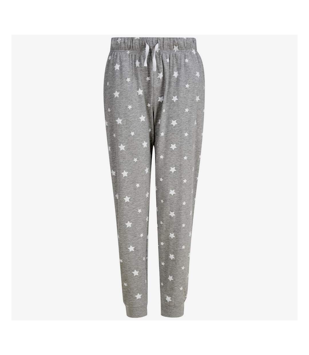 SF - Pantalon de détente - Adulte (Gris chiné / Blanc) - UTRW8673