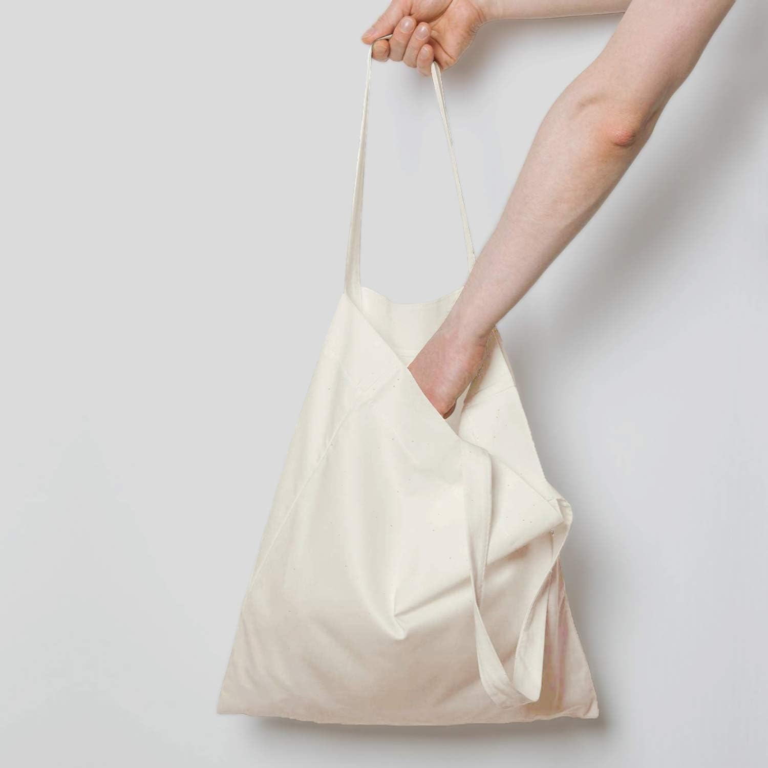 (38x34cm) Baumwoll Tote Bag DIY Stoff Tragetasche