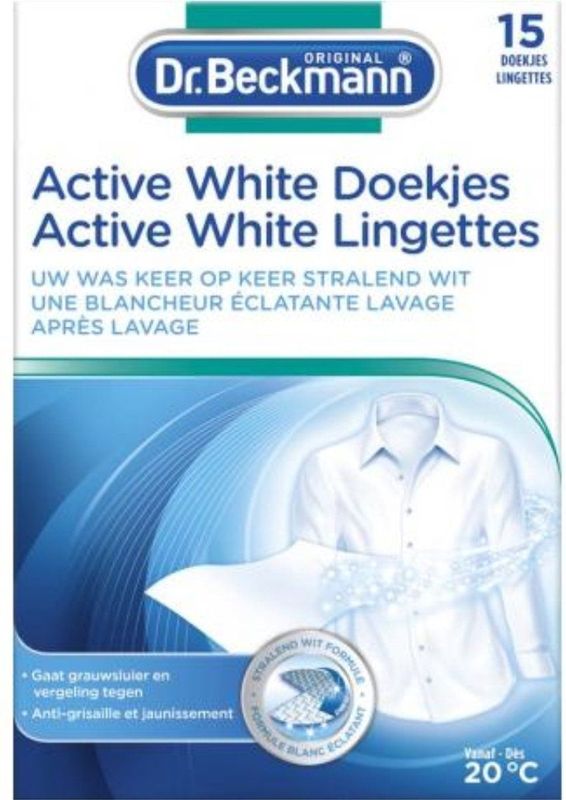Dr. Beckmann Active White Sheets - 15 stuks