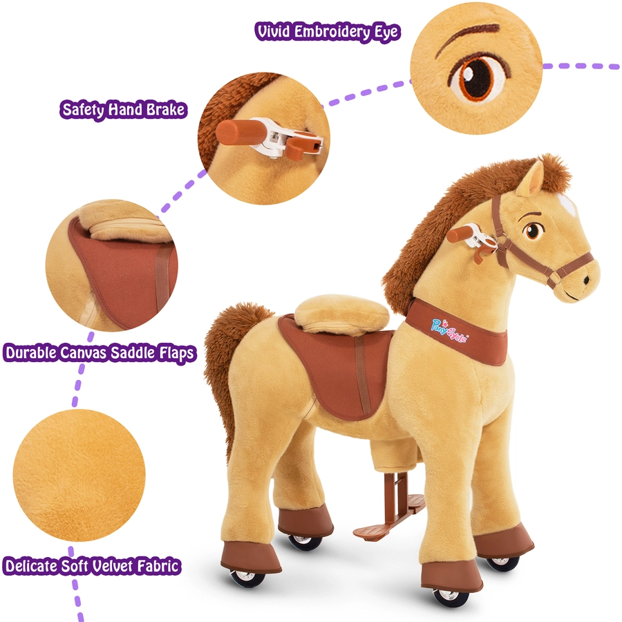PonyCycle® Light Brown Horse - groß