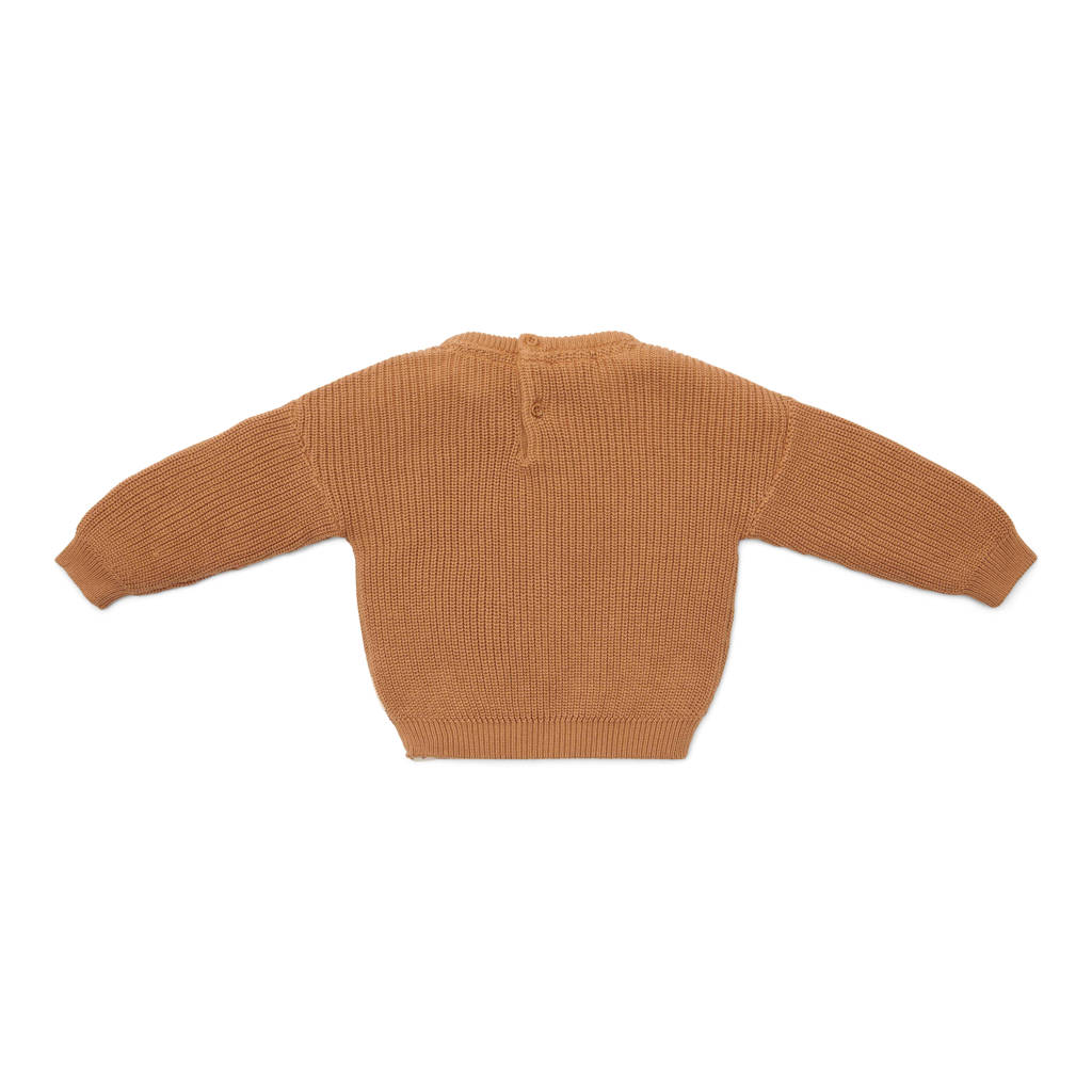 Little Dutch gebreide trui bruin