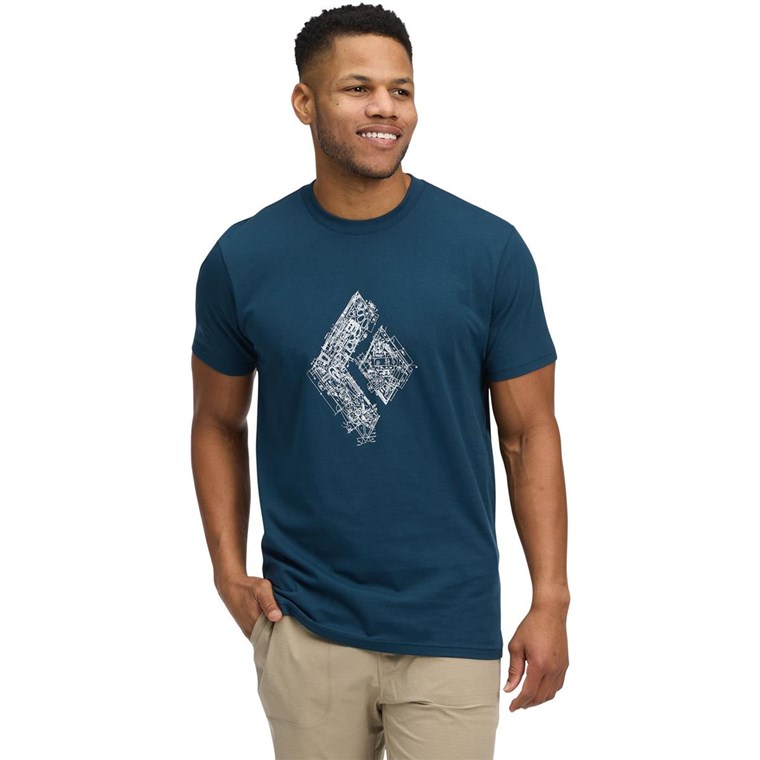 Black Diamond M Engineered Diamond Ss Tee Indigo