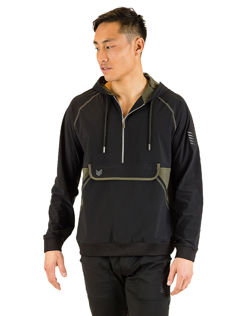 HBT ARMY | SINBAD SWEAT HOMME NOIR/KAKI
