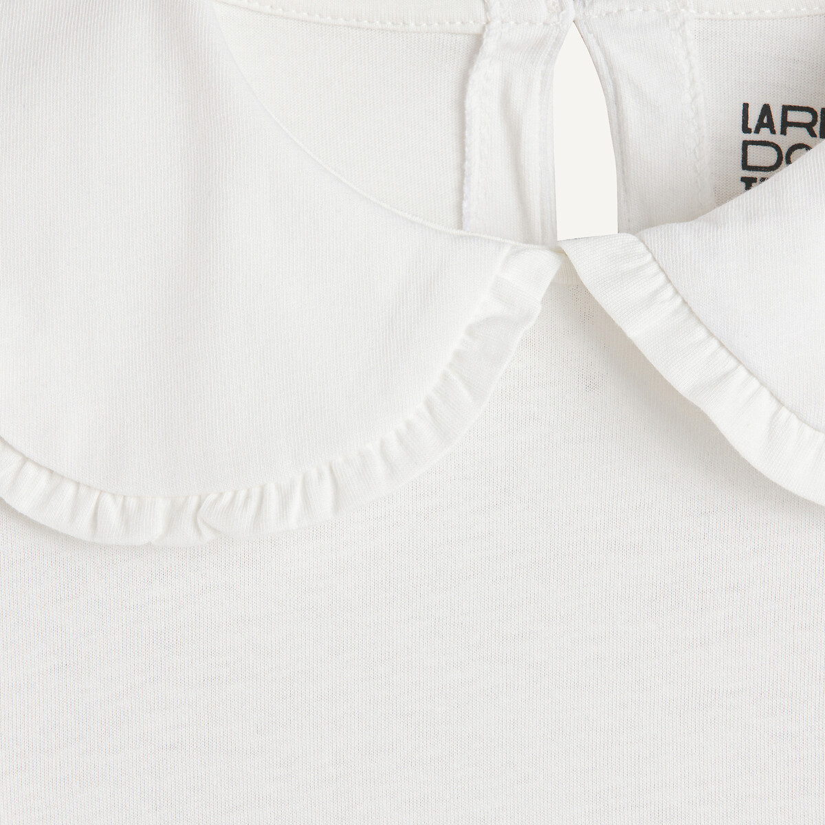 COLEÇÃO LA REDOUTE<br>Camiseta com gola Claudine e mangas compridas