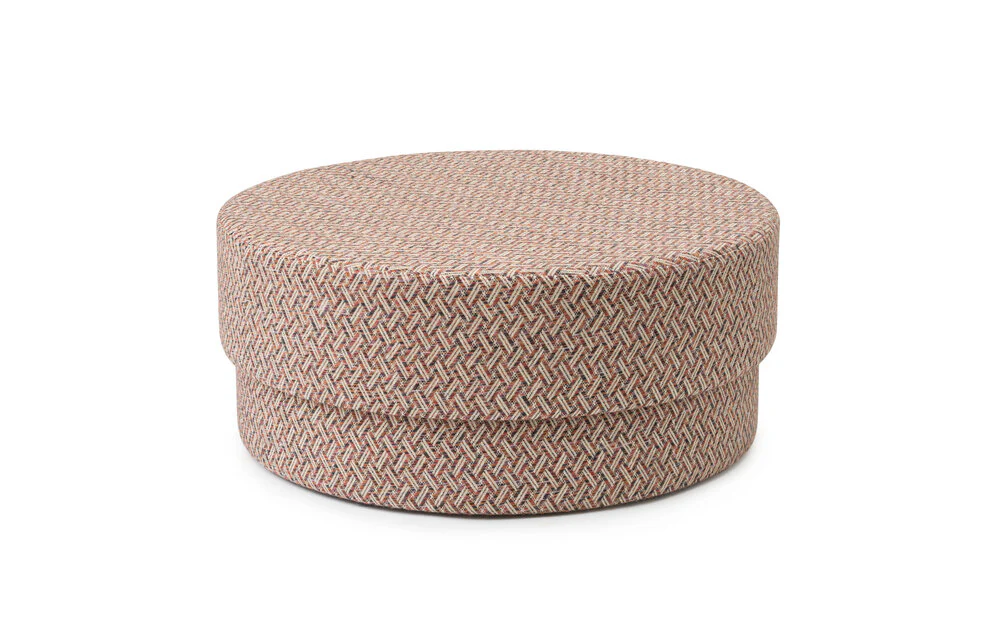 Normann Copenhagen  Silo Puf, stor, Carnival Red/Wynwood 13 - H39/Ø90 cm