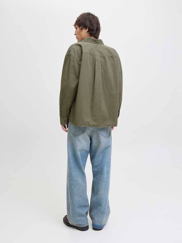 Jack & Jones Langarmhemd »JJEDOVER OVERSHIRT LS SN«