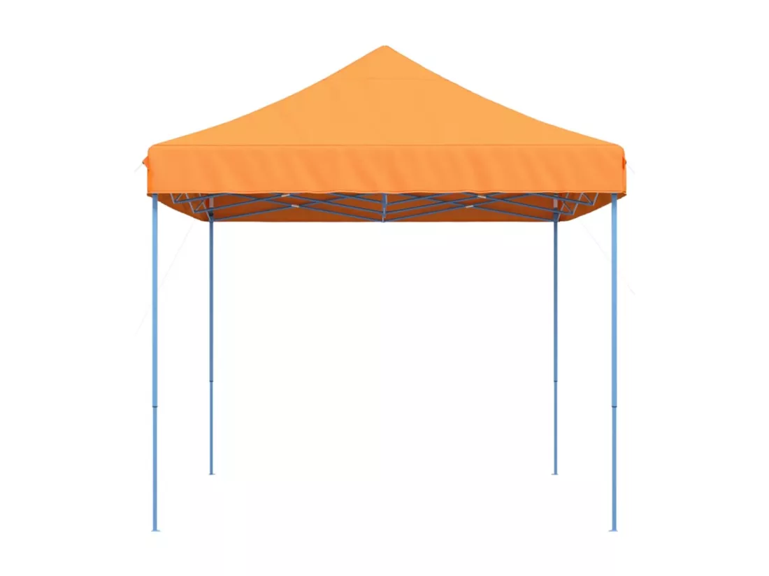 Tente de réception pliable escamotable orange 410x279x315 cm
