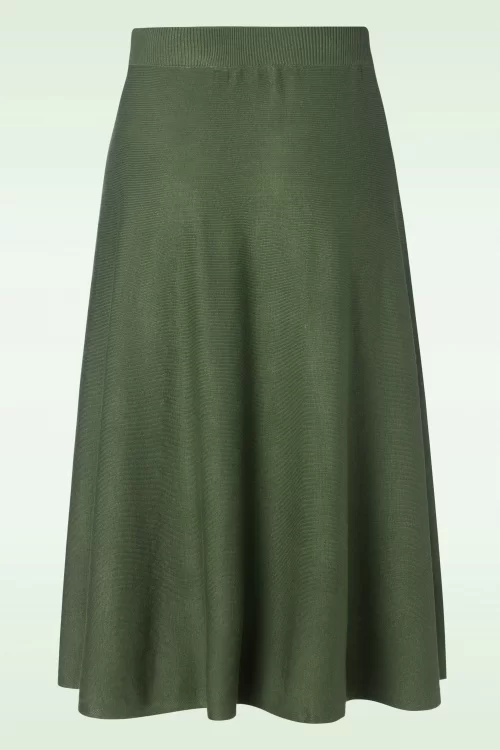 Banned Retro Knit dream rok in bosgroen