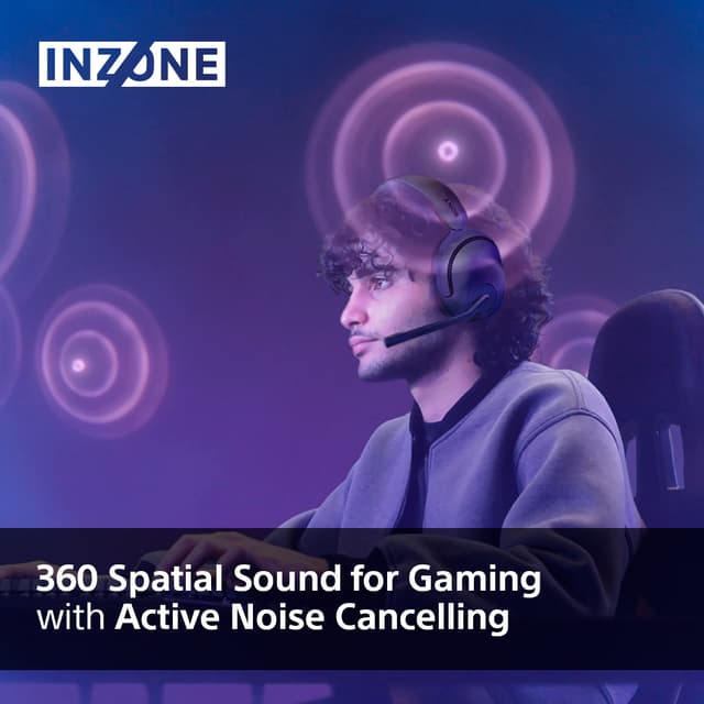 Sony Inzone H5 trådløse gaming-høretelefoner (sort)