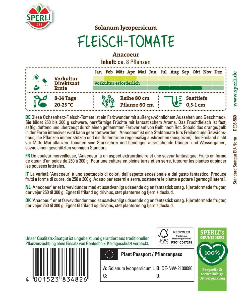 Fleisch-Tomate 'Anacoeur'