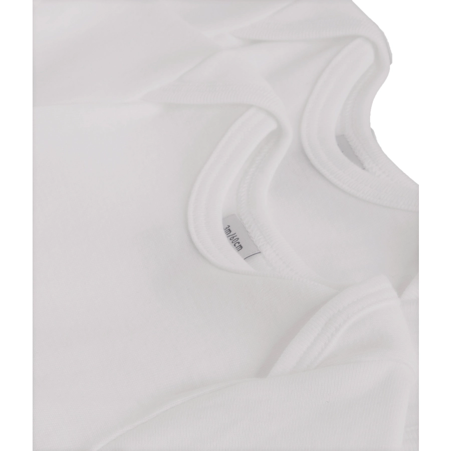 Petit Bateau 2 Bodies weiss kurzarm