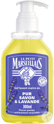 Le Petit Marseillais Gel Lavant Mains Au Pur Savon À L'Huile De Lavande Flacon-Pompe 300ml