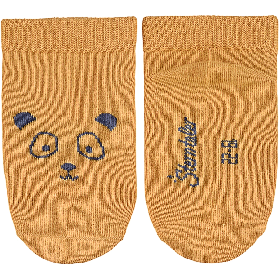 Sterntaler Sneaker-Söckchen Bär, 3er-Pack gelb