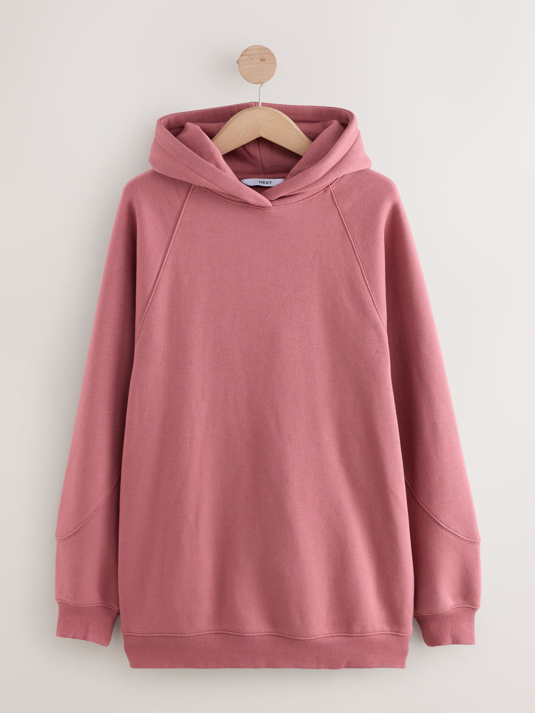 Roze - Relaxed Fit Heavyweight Longline Hoodie
