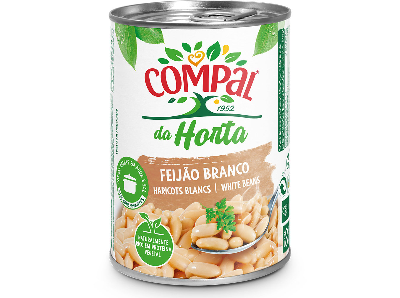 FEIJÃO COMPAL DA HORTA BRANCO 410G