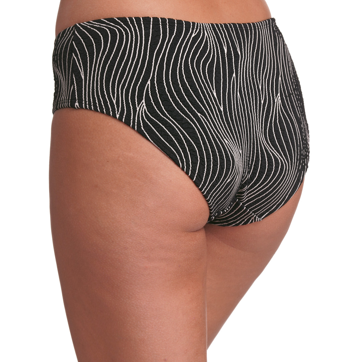 Gina Benotti Damen Bikinipanty mit Wellenmuster schwarz