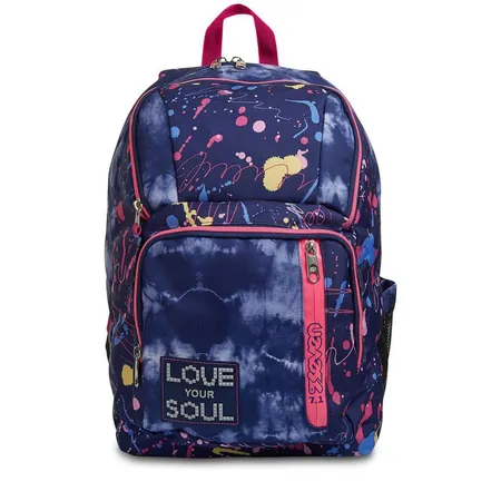 Seven Rucksack Zaino Point Out Love your soul Blue deep