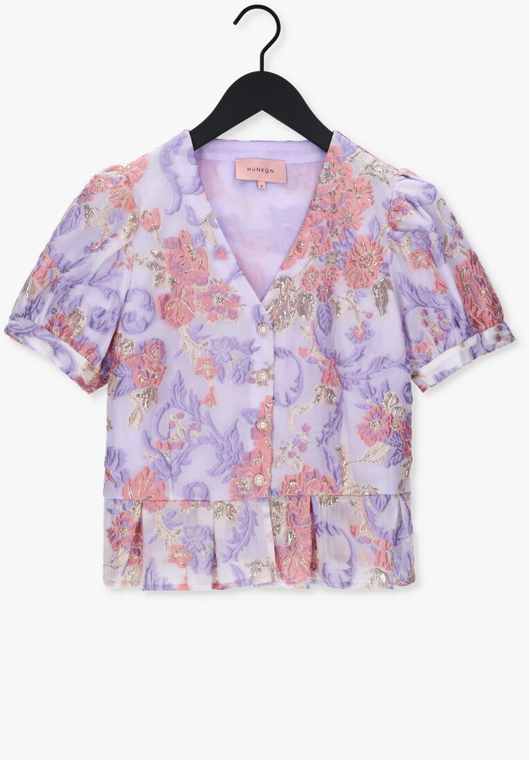 HUNKON paarse hunkon blouse coco top