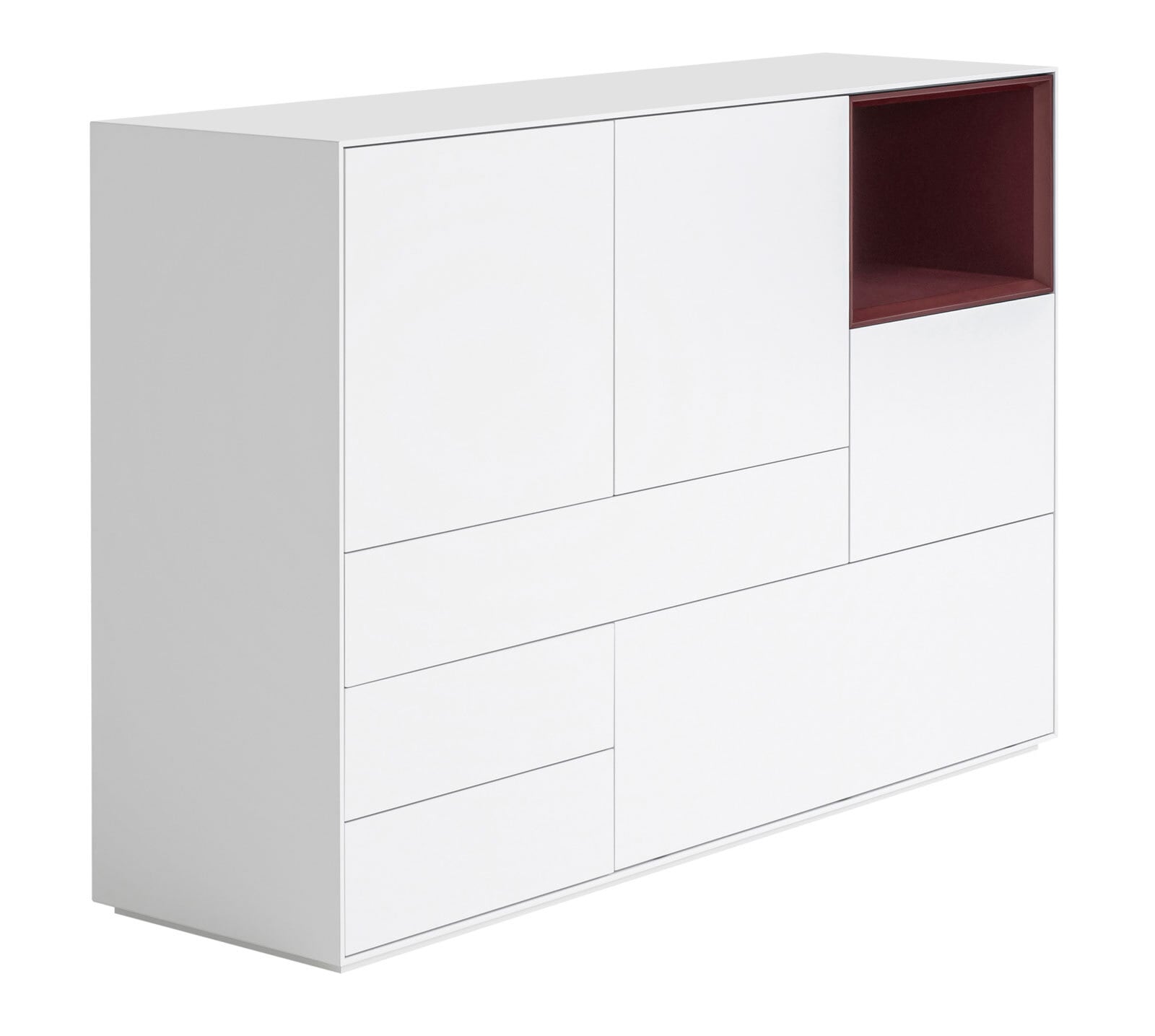Highboard MAYA 150 x 105 cm Weiß matt