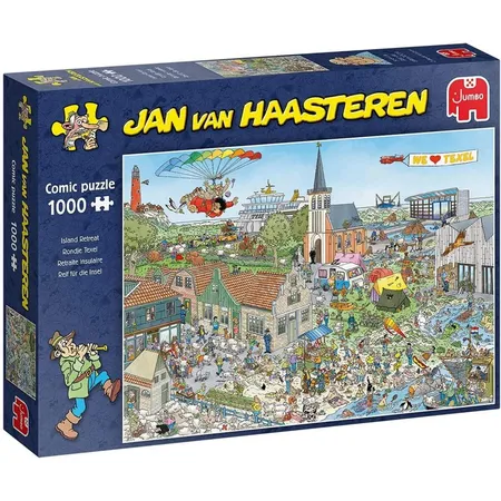 Jumbo Spiele Puzzle -Jan van Haasteren: Reif für die Insel, 1000 Teile
