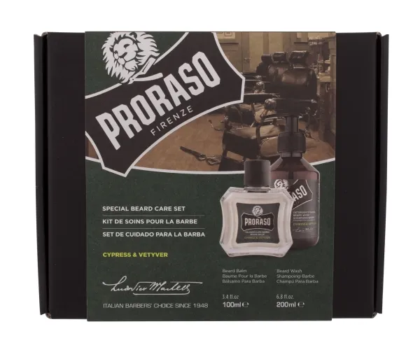Proraso - Cypress & Vetyver Shampoo & Beard Balm Duo Pack