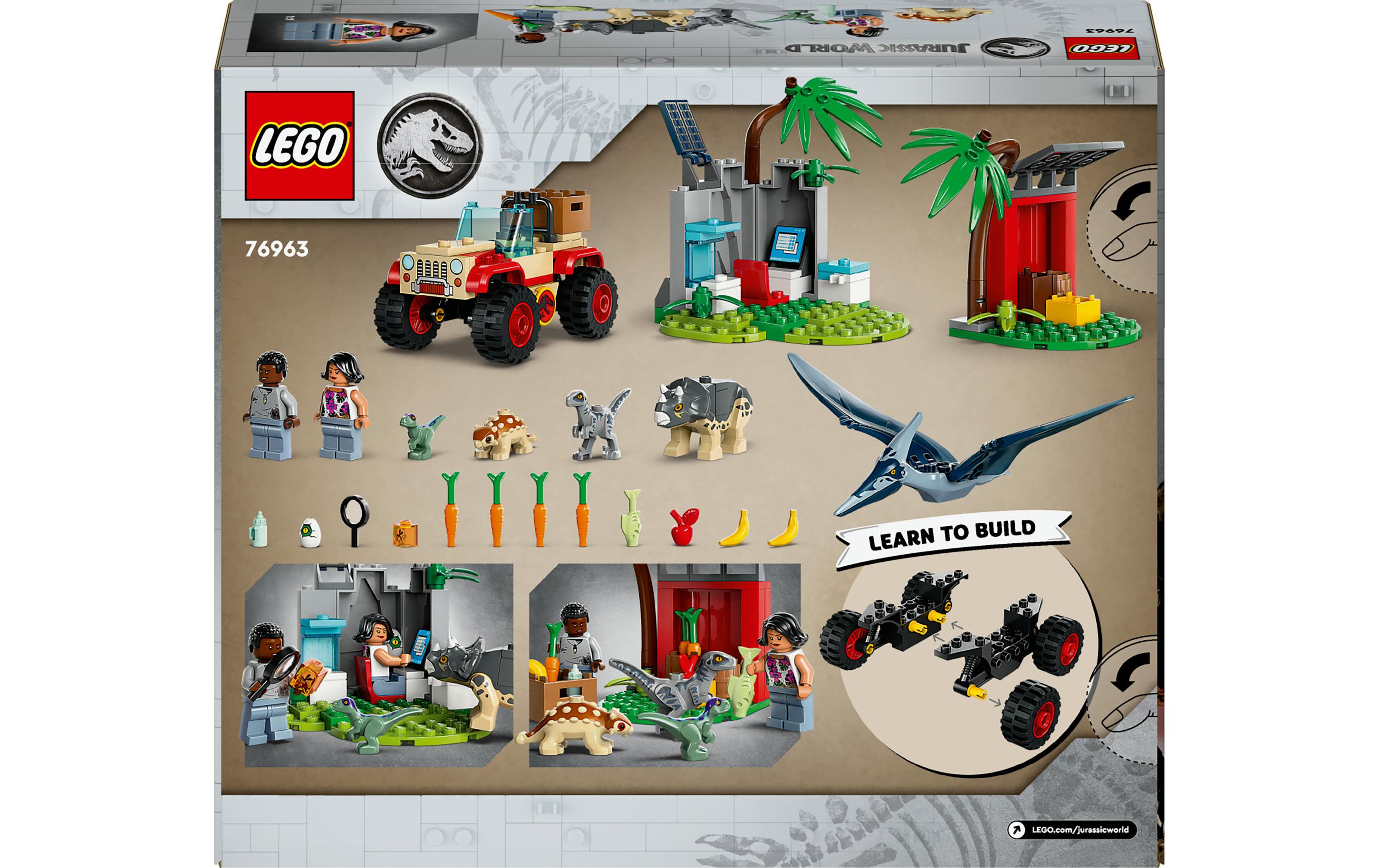 Jurassic World Rettungszentrum für Baby-Dinos 76963Dinosaurier-Spielset