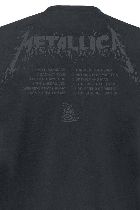 M - Black Album | Metallica T-Shirt Manches courtes