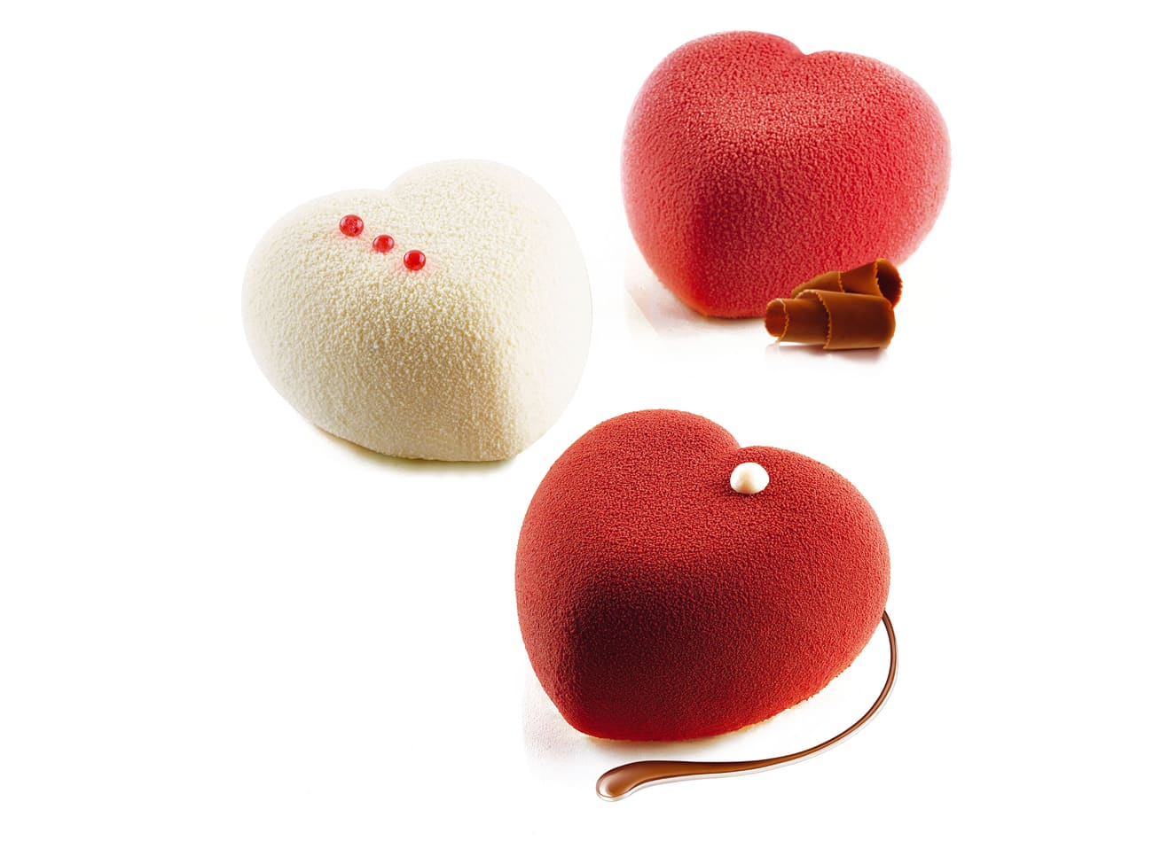Moule silicone - 8 coeurs bombés - 30 x 17,5 cm - Silikomart